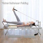 Foldable Portable Pilates Reformer Machine for Home