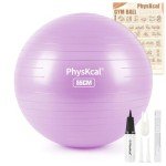 Purple 55cm Gym Ball for Fitness & Yoga