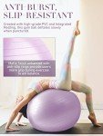 Purple 55cm Gym Ball for Fitness & Yoga
