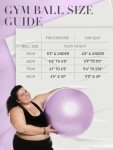 Purple 55cm Gym Ball for Fitness & Yoga