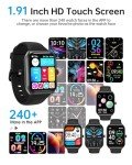 TUYOMA 1.91" Smart Fitness Watch with Call Features