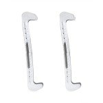 Adjustable Plastic Ice Skate Blade Guards - White