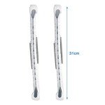 Adjustable Plastic Ice Skate Blade Guards - White