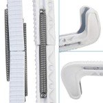 Adjustable Plastic Ice Skate Blade Guards - White