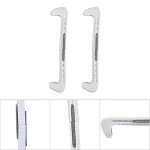 Adjustable Plastic Ice Skate Blade Guards - White