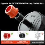 RUNWE 88 lb Adjustable Dumbbell & Barbell Set