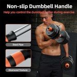 RUNWE 88 lb Adjustable Dumbbell & Barbell Set