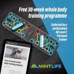 Mintlife Pushup Board + 30-Week Training Program