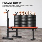 Adjustable Weight Bench with Dip Station for Home Gym