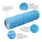 Foam Roller and Yoga Block Set for Muscle Relief