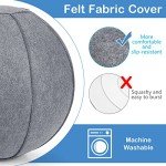 GYMAX 65cm Yoga Ball with Resistance Bands & Pump