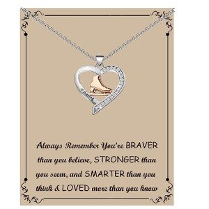 Figure Skating Necklace for Ice Skate Lovers