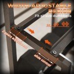 Bonvork Adjustable Dumbbell Rack with Wheels