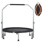 40'' Foldable Mini Trampoline with Adjustable Handle