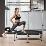 40'' Foldable Mini Trampoline with Adjustable Handle