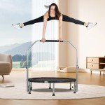 40'' Foldable Mini Trampoline with Adjustable Handle