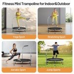 40'' Foldable Mini Trampoline with Adjustable Handle