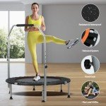 40'' Foldable Mini Trampoline with Adjustable Handle