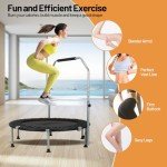 40'' Foldable Mini Trampoline with Adjustable Handle