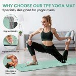 Thick Non-Slip Yoga Mat for Home Workouts