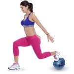 CampTeck 23cm Anti-Burst Yoga Pilates Ball with Pump