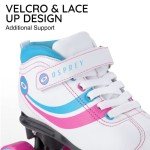 Osprey Disco Retro Quad Roller Skates - White