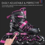 Adjustable Inline Skates for Adults and Teens