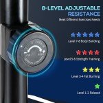 HOMCOM Elliptical Machine with Magnetic Resistance & Monitor