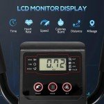 HOMCOM Elliptical Machine with Magnetic Resistance & Monitor