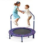 36-Inch Adjustable Mini Trampoline for Kids