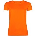 Women's Breathable Performance Workout T-Shirt - Bright Orange