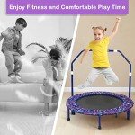 36-Inch Adjustable Mini Trampoline for Kids