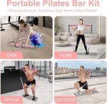 Pilates Bar Kit with Resistance Bands for Home Workout