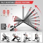 JOROTO MD35 Adjustable Folding Multi-Function Weight Bench