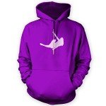 Purple XL Pole Dancing Fitness Hoodie