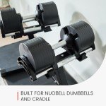 Nuobell Adjustable Dumbbell Stand for Home Gym