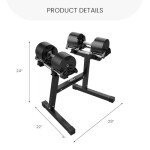 Nuobell Adjustable Dumbbell Stand for Home Gym