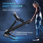 HOMCOM Folding Treadmill with LED Display & Programs