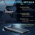 HOMCOM Folding Treadmill with LED Display & Programs