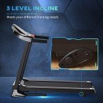 HOMCOM Folding Treadmill with LED Display & Programs