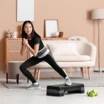 KAYMAN Adjustable Fitness Stepper - Grey