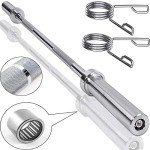 MYOYAY 4ft Weight Lifting Barbell with Collars