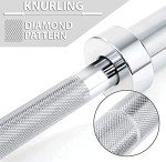 MYOYAY 4ft Weight Lifting Barbell with Collars