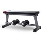 Lions Flat Weight Bench with Dumbbell Rack