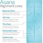 Extra Wide Non-Slip Yoga Mat with Alignment Lines