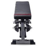 Lions Flat Weight Bench with Dumbbell Rack