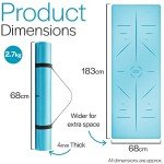 Extra Wide Non-Slip Yoga Mat with Alignment Lines