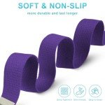 Flintronic Extra Long Adjustable Yoga Strap - Purple