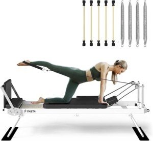 Foldable Pilates Reformer Machine for Home Workouts