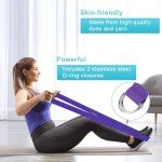 Flintronic Extra Long Adjustable Yoga Strap - Purple